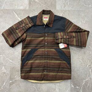Wrangler Western Style Jacket Mens Small Sherpa Lined Button Rancher Southwest
